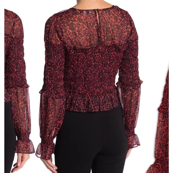 WALTER BAKER Serena Top City Lights red leopard - Picture 2 of 12